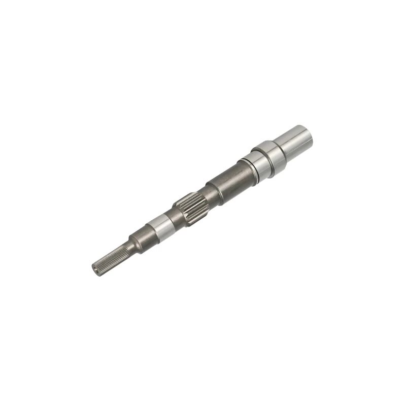 Custom external spline shaft for high-torque industrial drive applications.