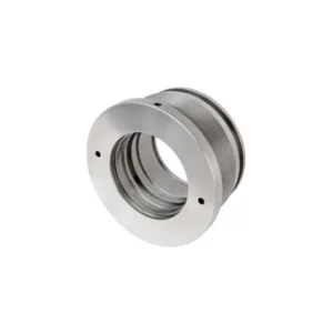 Large bore hydraulic cylinder gland designed for oversized piston rods and high volume fluid displacement